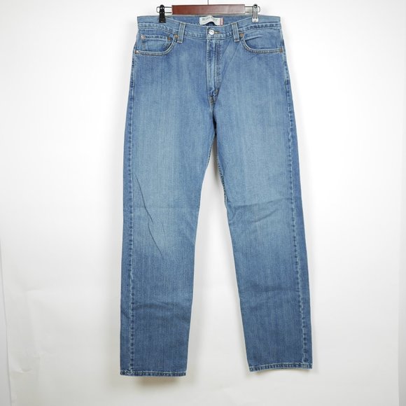 LEVI'S 505 JEANS Men's 36 - Light Wash Blue Jeans Denim Pants Boot Cut vintage